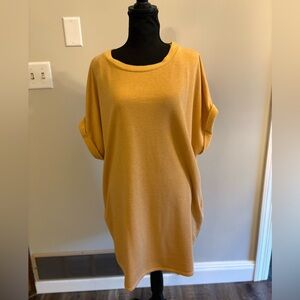 Umgee Mustard Mini Dress